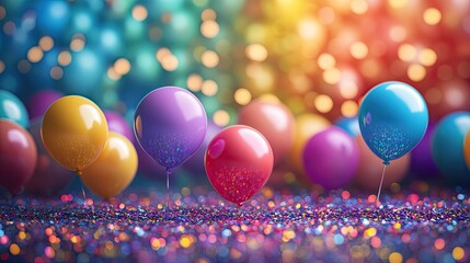 General background suitable for birthday parties or holiday celebrations. -