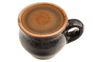 Cup of coffee isolated. Drink, coffee.