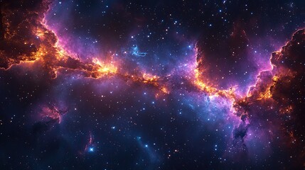 Explosion of stars lighting up the cosmos, with a starburst effect representing the power of space travel. 