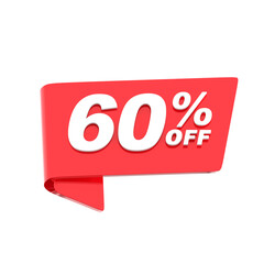60% Off Discount Tag