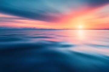 Obraz premium Sea water with bokeh light effect on sunlight