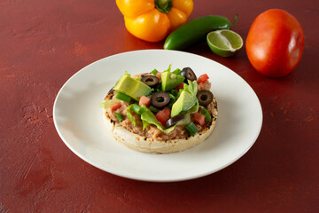 A view of a sope on a plate.