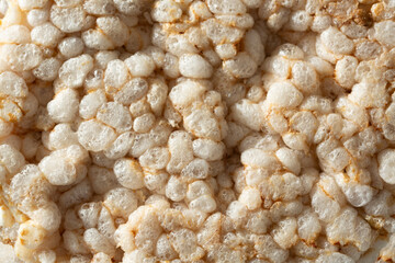A top down view of a rice cake, as a background.