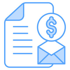 Compensation Blue Icon 