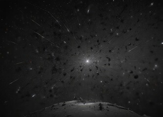 Inky black canvas sprinkled with diamond-like starlight ,  sky,  twinkle