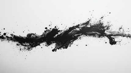 Abstract ink blots on a light surface.