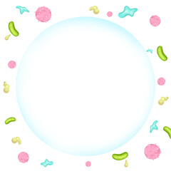 Protects against bacteria and germs. Balloons, bubbles. illustration, PNG, transparent