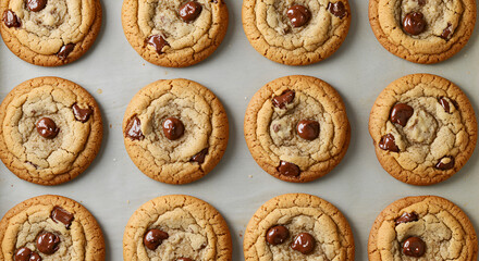 Fototapeta premium Homemade Chocolate Chip Cookies