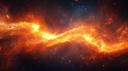 Dynamic light ray pattern in the galaxy symbolizing the speed force, with a sense of cosmic motion