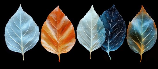 Fototapeta premium Colorful Autumn Leaves Series.