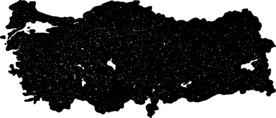 map of Türkiye in vintage style
