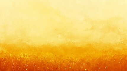 Obraz premium Golden Hour Meadow Landscape Painting yellow gradient background