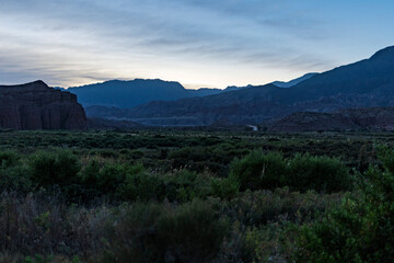 sunrise over the mountains