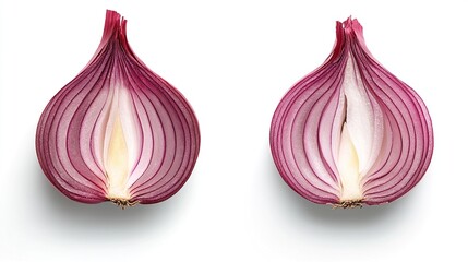 Close-up of sliced red onions