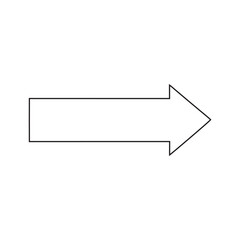 Directional Right Arrow Icon Black Vector Silhouette