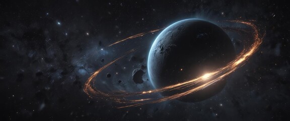 Black velvet expanse, myriads of sparkling stars, swirling galaxy core ,  milky way,  bright,  abstract