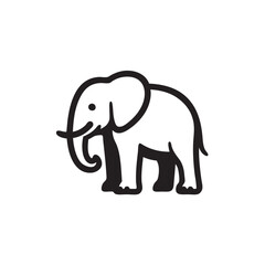 elephant isolated on white