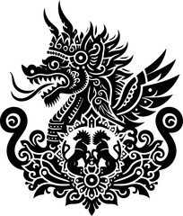 sketch vector illustration silhouette design icon logo symbol character god goddess world puppetry with traditional ethnic details