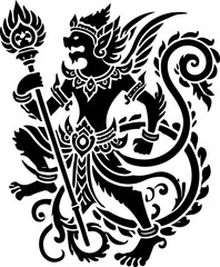 sketch vector illustration silhouette design icon logo symbol character god goddess world puppetry ethnic classic vintage traditional