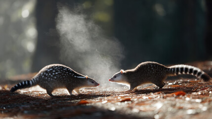 Obraz premium striking photograph of endangered mammals in their natural habitat showcasing their beauty and vulnerability