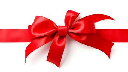 red ribbon bow