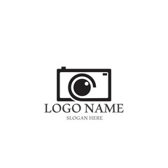 camera logo and vector template