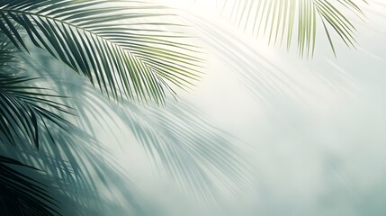 Tropical foliage in soft, diffused light with subtle shadows.