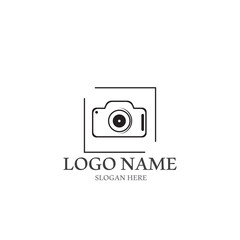 camera logo and vector template