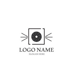 camera logo and vector template