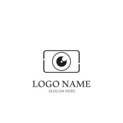 camera logo and vector template