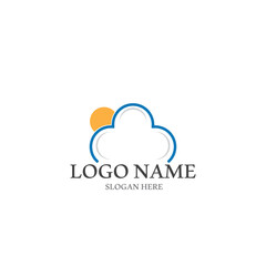 Cloud template vector