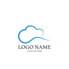 Cloud template vector