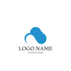 Obraz premium Cloud template vector