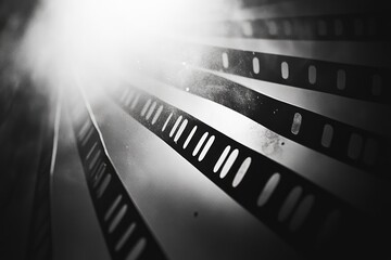 Abstract filmstrip perspective
