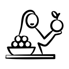Tropical Fruit Seller Icon