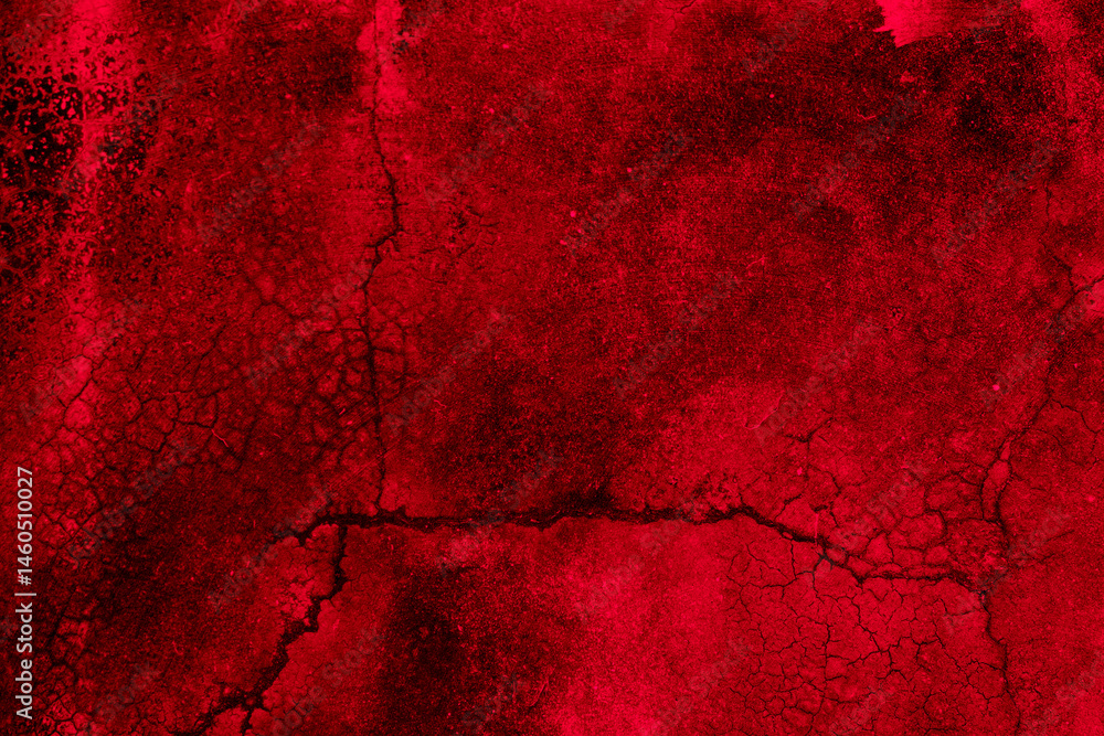 Aufkleber Old wall texture cement black red  background abstract dark color design are light with white gradient background.