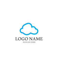 Cloud template vector