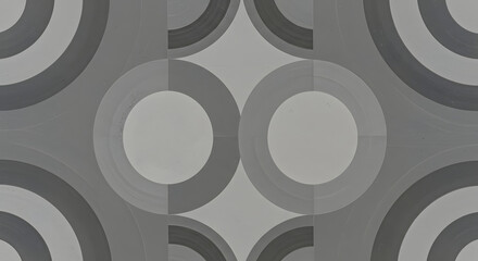 Grey Circle Pattern Abstract Design