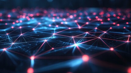 A futuristic data center filled with high-tech servers. illuminated by glowing orange lines representing data flow. showcasing advanced technology in a sleek. modern environment