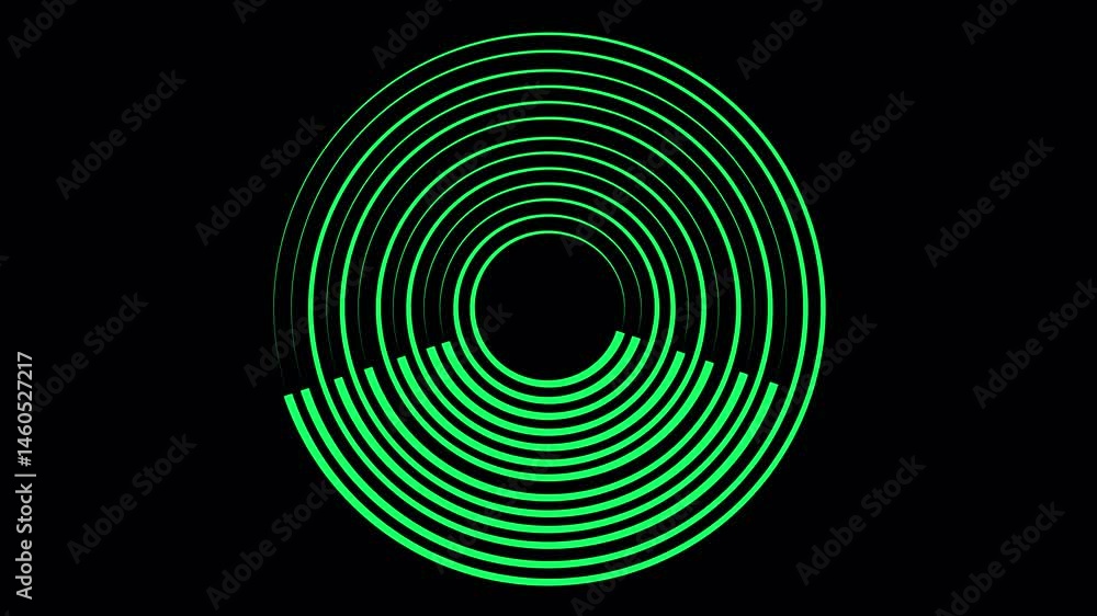 Poster abstract technical circles - loop. close up view of perforated metal sheet with circles