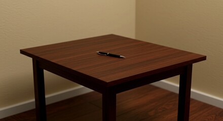Fototapeta premium table and pen