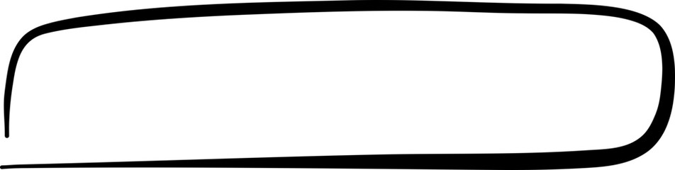 Rounded Rectangle Line Frame