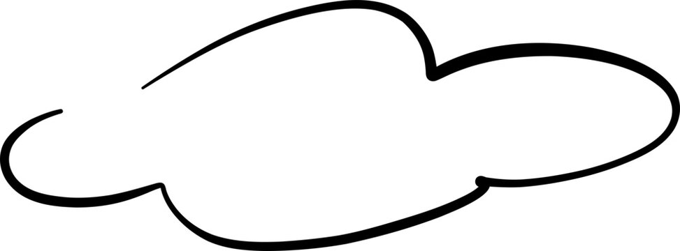 Hand Drawn Cloud Bubble Frame