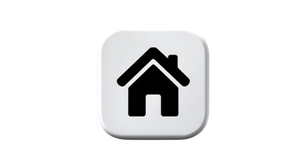 Home Icon Design Minimalist Black and White House Symbol for Websites Apps and Digital Inter