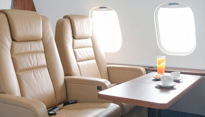 Image of a luxury VIP seat in airplane business class