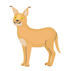 Caracal icon clipart avatar logotype isolated illustration