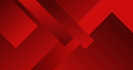 abstract geometric shapes red background