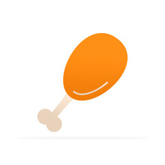 Chicken icon, colored flat vector. Modern and minimalist design.