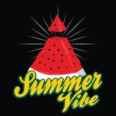 summer watermelon fresh design art.eps