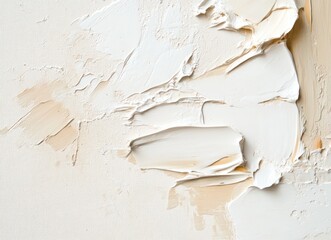 Abstract White and Pink pastel colors Acrylic Painting – Modern Minimalist Canvas Texture